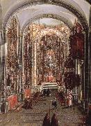 unknow artist This painting Allows us to picture the interior of a church in new spain France oil painting artist